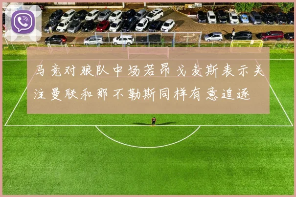 马竞对狼队中场若昂戈麦斯表示关注曼联和那不勒斯同样有意追逐